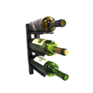 Wall mount black color metal aluminum wine pegs best wine racks for sale